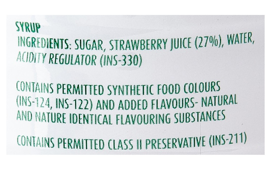 Mapro Coolz Strawberry Syrup    Plastic Bottle  750 millilitre